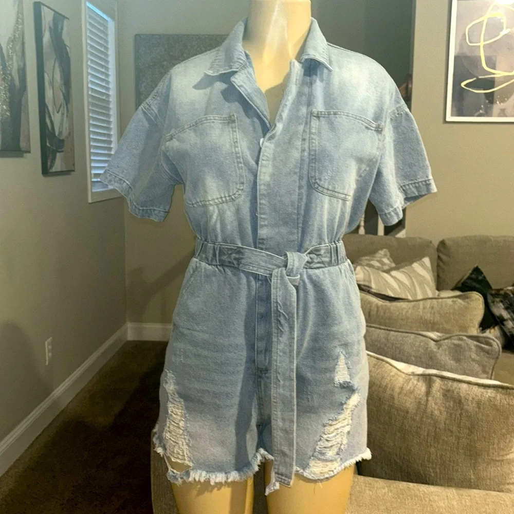 Love + Harmony denim romper size S - Picture 6 of 11